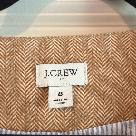 J. Crew Factory Tan Herringbone Vest - Picture 2 of 2